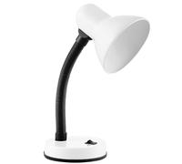 Virone FUPI Lampe de Bureau 10W E27 Acier + Plastique Bras Reglable Source Lumineuse Remplaçable (blanche)