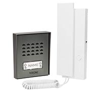 Virone LUPI Interphone Filaire 1 Maison Familiale en Saillie 2 Fils 230V AC, Eclairage du Nom (Maison Individuelle)