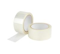 Virsus Lot de 6 rouleaux de ruban adhésif, dimensions 50 x 66 m, déroulage silencieux, ruban d'emballage de couleur transparent