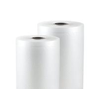 Virsus Rouleaux pour l’emballage des aliments de 15 cm x 600 cm. Rouleau gaufré pour l’emballage sous vide des aliments, adapté pour la mesure de plusieurs quantités
