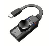 Virtual 7.1 Channel USB Carte Son Externe Adaptateur Plug pour PC Portable PS5