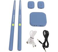 Virtual Drum Kit Reality -Set portable électronique pour débutants enfants adultes bleu