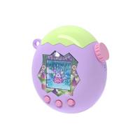 Virtual Electronic Housse de protection pour animaux de compagnie Tamagotchi Paradise - Coque rigide en PC - Résistante et antidérapante (haut vert matcha + bas violet foncé)