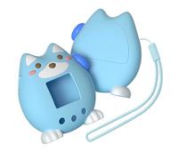 Virtual Pet Case - Compatible avec Bandai Tamagotchi Paradise - Housse en silicone pour chien debout avec design antichoc pour compagnon numérique des enfants (bleu)