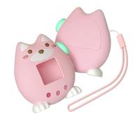 Virtual Pet - Étui en silicone compatible avec Bandai Tamagotchi Paradise - Chien debout en silicone résistant aux chocs pour compagnon numérique des enfants (rose)