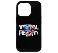 Virtual Reality Skull VR Gamer Futuristic Art Coque pour iPhone 13 Pro