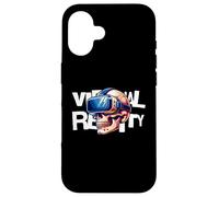 Virtual Reality Skull VR Gamer Futuristic Art Coque pour iPhone 16
