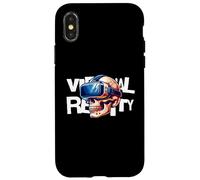 Virtual Reality Skull VR Gamer Futuristic Art Coque pour iPhone X/XS