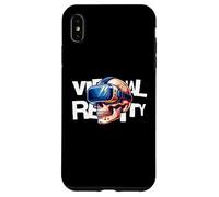 Virtual Reality Skull VR Gamer Futuristic Art Coque pour iPhone XS Max