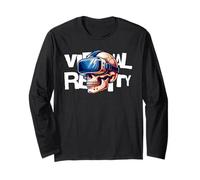 Virtual Reality Skull VR Gamer Futuristic Art Manche Longue