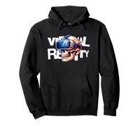 Virtual Reality Skull VR Gamer Futuristic Art Sweat à Capuche