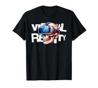 Virtual Reality Skull VR Gamer Futuristic Art T-Shirt