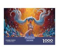 Virtual Singer Style 1000 Pièces Carton Extra-épais Coffret De Puzzles Crystal Cave Anime Stimulant Et Éducatif Jeu Créatif Puzzles pour Adultes Et Enfants 52x38cm/1000pcs