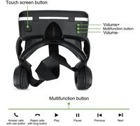 Virtuels Lunettes 3D Lunettes 3D Réalité Virtuelle (Vr) Compatible Avec Tous Les Smartphone Comme Samsung, Galaxy, Iphone, Android, Huawei, Pour 4,7 À 6,0 Pouces ¿ Cadeau Parfait De Noël[Z336]