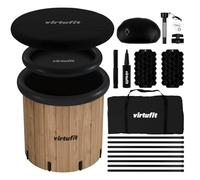 VirtuFit Bain de Glace XXL - 375 l - Effet Bois