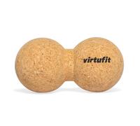 VirtuFit Boule d'arachides en liège de qualité supérieure - Double balle de massage - Écologique