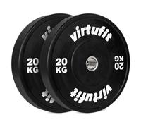 VirtuFit Bumper Plate - Disques olympiques en caoutchouc - 50 mm - Lot de 2 x 20 kg