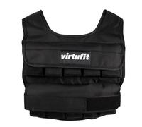 VirtuFit Gilet lesté réglable Pro - 10 kg - Noir - Gilet d'entraînement - Musculation
