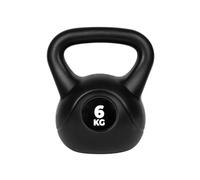VirtuFit Kettlebell en PVC - 6 kg - Noir