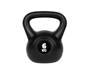 VirtuFit Kettlebell en PVC - 6 kg - Noir