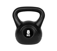 VirtuFit Kettlebell en PVC - 8 kg - Noir