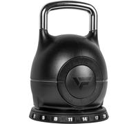 VirtuFit Kettlebell réglable 2/20 kg | Construction en acier robuste | Entraînement fonctionnel, crossfit et sports de force | Poignée ergonomique | Noir