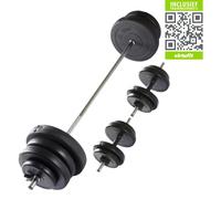 VirtuFit Lot d'haltères courts réglables - Poids : 60,5 kg - Noir