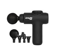VirtuFit M2S Pistolet de massage - 30 vitesses - Massage musculaire profond avec amplitude de 6 mm - Mini masseur avec 4 embouts - Compact et silencieux
