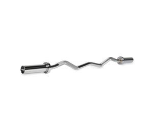 VirtuFit Olympic EZ Curl Bar Barre d'appui Curl 120 cm
