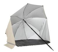 Parasol de plage avec pare-brise VirtuFit Beige 160x160x180 cm