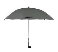 VirtuFit Parasol universel pour chaise - Parasol de camping - Parasol pour chaise avec attache universelle - Disponible en gris et beige, gris, taille unique