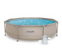 VirtuFit Piscine (Beige, Ø305 x 76 cm (INKL. Filterpumpe), Ronde)