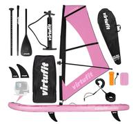 VirtuFit Planche de SUP Surfer 305 gonflable avec voile de planche à voile - Planche de stand up paddle Rosai avec accessoires - Pagaie - Pompe - Sac de transport - Support GoPro - Débutant à avancé