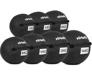 VirtuFit Premium Wall Ball - Ballon médical - 2 kg - Surface antidérapante - Pour entraînement fonctionnel, crossfit et entraînement complet du corps