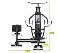 VirtuFit Station de musculation Homegym KH350 avec presse à jambes