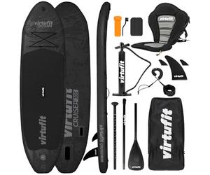 VirtuFit Supboard Cruiser 305 - Planche gonflable SUP - 305 x 76 x 15 cm - Inclut siège de kayak, pompe, pagaie et accessoires, stable et supporte jusqu'à 180 kg