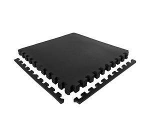VirtuFit Tapis de protection de sol puzzle - 12 pièces - 240 x 180 cm - Noir
