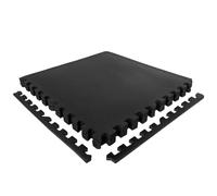 VirtuFit Tapis puzzle de fitness - Tapis de protection du sol - Noir (8 pièces)