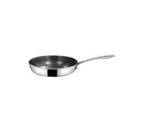 Cuisinox - Virtuo - Poêle 24 cm - Fond triply, revêtement nid d'abeille antiadhérent - Compatible tous feux dont induction - Acier inoxydable - Finition Satiné - Sans PFOA et PFAS - Made in France