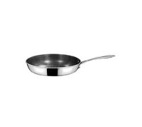 Cuisinox - Virtuo - Poêle 28 cm - Fond triply revêtement nid d'abeille antiadhérent - Compatible tous feux dont induction - Acier inoxydable - Finition Satiné - Sans PFOA et PFAS - Made in France