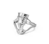 Virtuoa-Art Bague Reine Égyptienne Néfertiti pour Femme Ouvrant Le Doigt - Créativité Bague Ouverte De Charme Africain Bijoux Ethniques Bague pour Unisexe Filles Dames Cadeau d'anniversaire De Maria