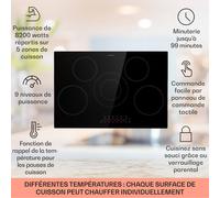 Virtuosa 5 table de cuisson encastrable 5 zones 8200 W vitrocéramique