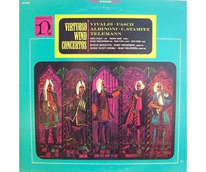 Virtuoso Wind Concertos [Vinyl] Vivaldi; Fasch; Albinoni; Telemann; Stamitz; Helmut Winschermann; Helmut Muller-Bruhl; Aurele Nicolet; Franz Klein; Maurice Andre and Erich Penzel ...