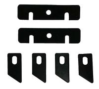Virutex 2850083-Juego 6 cuchillas perfilador AU93, Black