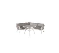 Virya ensemble lounge 2 parties gris,blanc.