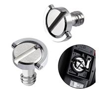 Vis 1/4'' Caméra 2pcs Anneau en D en Acier Inoxydable pour Appareil Photo Trépied Monopode Plateau Rapide Accessoires (2)