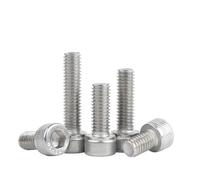 Vis 10/5/1 pièces M3-M12 filetage gauche 304 acier inoxydable hexagone douille hexagonale tasse boulon à tête cylindrique