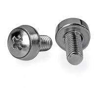 Startech.com 12-24 server rack screws - 50 pack - nickel-plated - vis