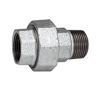 Vis 341, densité conique, IG/AG, Rp/R 1 1/2, température de fonctionnement -20 °C à 300 °C, fonte noire galvanisée à chaud.