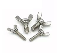Vis à ailes de papillon, 5 pièces M8 × 55 mm métriques en acier inoxydable 304, vis oreilles, pouce